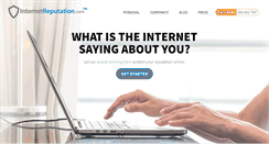Desktop Screenshot of internetreputation.com